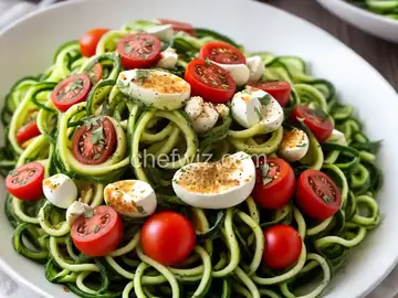 Warm Caprese Zoodles