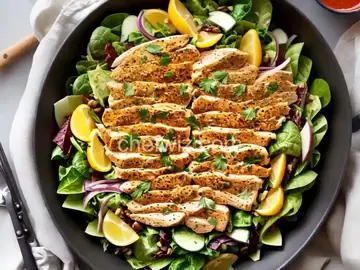 Warm Chicken Piccata Salad