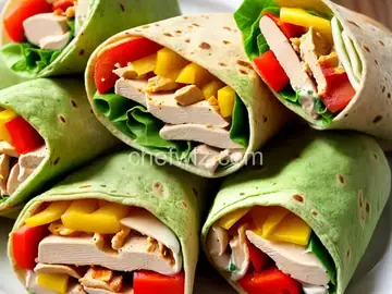 Warm Chicken Ranch Wraps