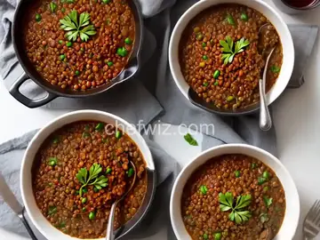 Warm French Lentils