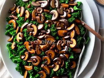 Warm Kale and Caramelized Mushroom Salad Recipe