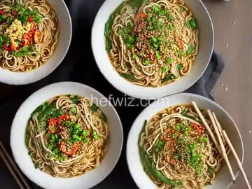 Warm Tahini Ramen Noodles