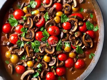 Warm Wild Mushroom and Roasted Tomatoes