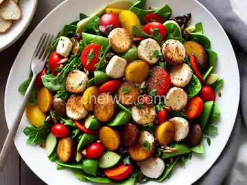 Warm Winter Vegetable Salad With Halloumi