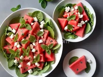 Watermelon, Feta, and Mint Salad Recipe