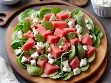 Watermelon Goat Cheese Salad