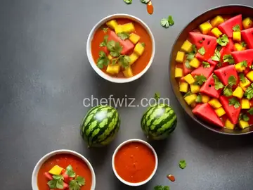 Watermelon-Mango Habanero Hot Sauce
