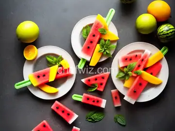 Watermelon Mango Ice Pops