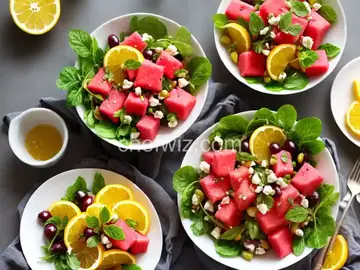 Watermelon Salad with Grapes and Citrus