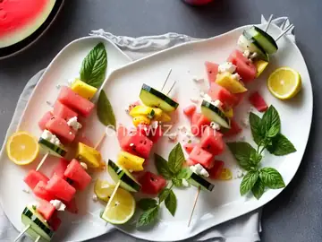 Watermelon and Feta Skewers