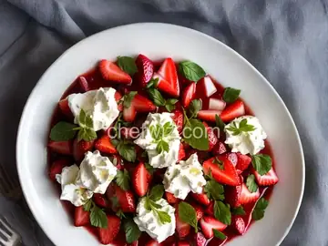 Whipped Feta With Balsamic Roasted Strawberries