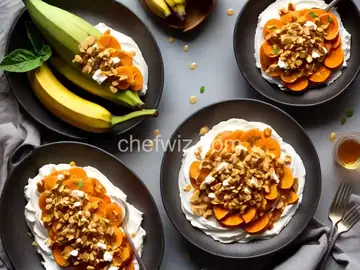 Whipped Sweet Potatoes and Bananas with Honey
