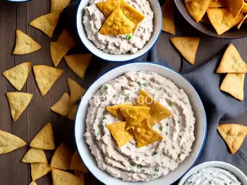White Bean Dip with Pita Chips