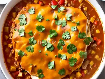 White Chicken Enchilada Slow-Cooker Casserole