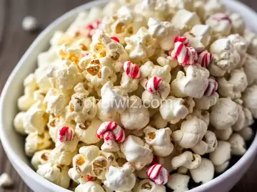 White Chocolate Peppermint Popcorn
