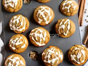 White Chocolate Pumpkin Spice Muffins