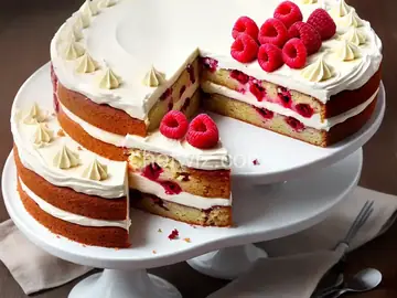 White Chocolate-Raspberry Cake