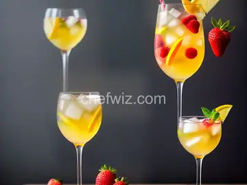White Sangria with Frozen Fruit