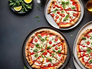 White and Gold Pizza