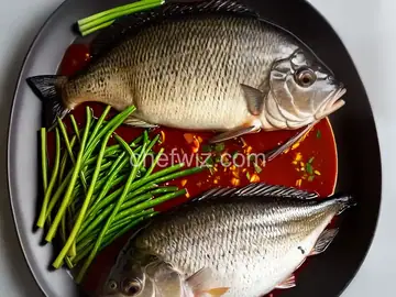 Whole Black Bass with Ginger and Scallions