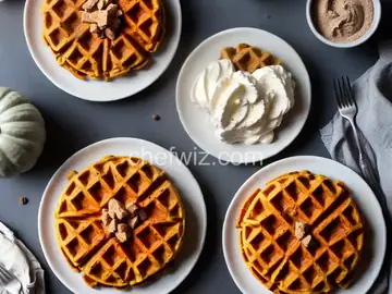 Whole Grain Pumpkin Spice Waffles
