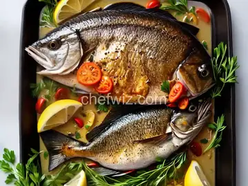 Whole Roasted Fish With Fresh Herbs and Lemon Recipe