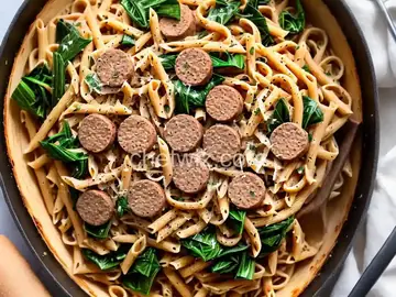 Whole-Wheat Pasta with Sausage and Swiss Chard