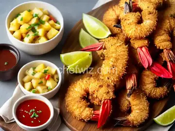 Whole30 Coconut-Crusted Shrimp with Pineapple-Chili Sauce
