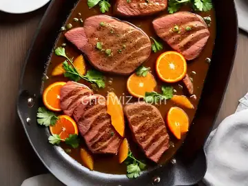 Wild Goose Breasts with Orange Glaze