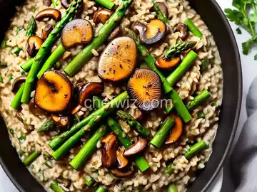 Wild Mushroom and Asparagus Risotto