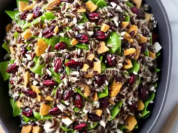 Wild Rice Salad With Cranberries and Pecans Recipe