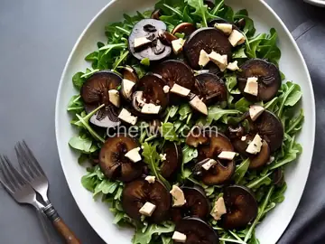 Wilted Arugula and Portobello Mushrooms