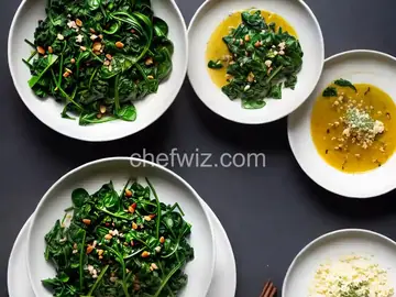 Wilted Spinach with Garlic and Oil