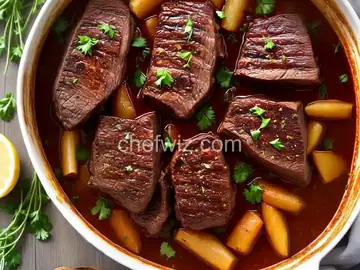 Wine-Braised Chuck Roast with Onions