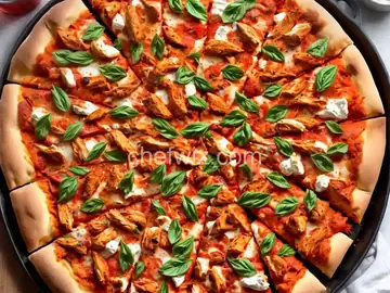 Wingless Buffalo Chicken Pizza