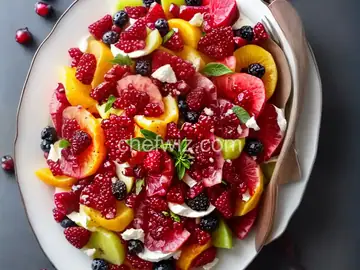 Winter Fruit Salad with Pomegranates Recipe