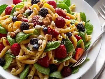 Winter Fruit and Pasta Salad