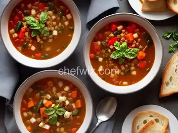 Winter Minestrone and Garlic Bruschetta