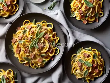 Winter Squash Carbonara with Pancetta and Sage