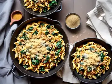 Winter Squash and Kale Pasta With Pecan Breadcrumbs