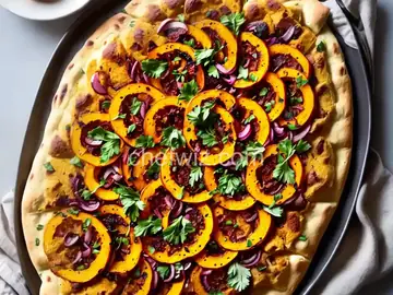 Winter Squash and Onion Flatbread