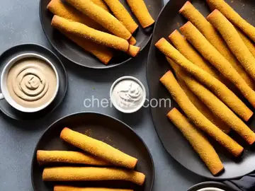 Witch's Finger Bread Sticks With Maple Mustard Dip