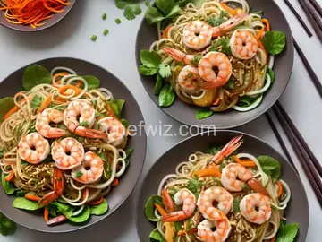 Yam Woon Sen (Thai Glass Noodle Salad With Shrimp)