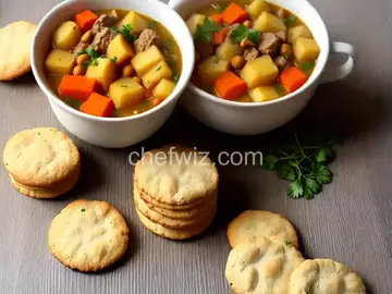 Yam and Turnip Stew with Mini-Biscuits