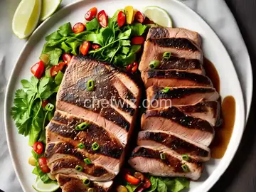 Yellowtail Steak with Aromatic Soy Sauce