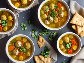 Yemeni Chicken Matzo Ball Soup