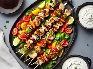 Yogurt-Marinated Chicken Skewers