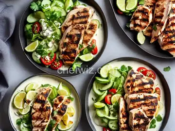 Yogurt-Marinated Grilled Chicken Shawarma