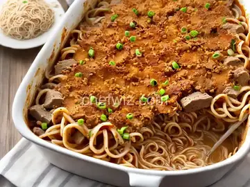 Yummy Pork Noodle Casserole