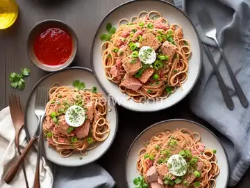 Zing-a-Ding-Ding Spaghetti with Albacore Tuna